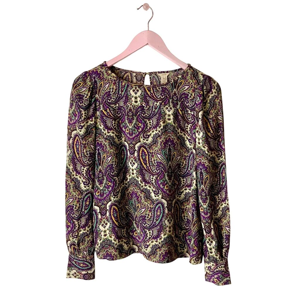 J. Crew Paisley Blouse